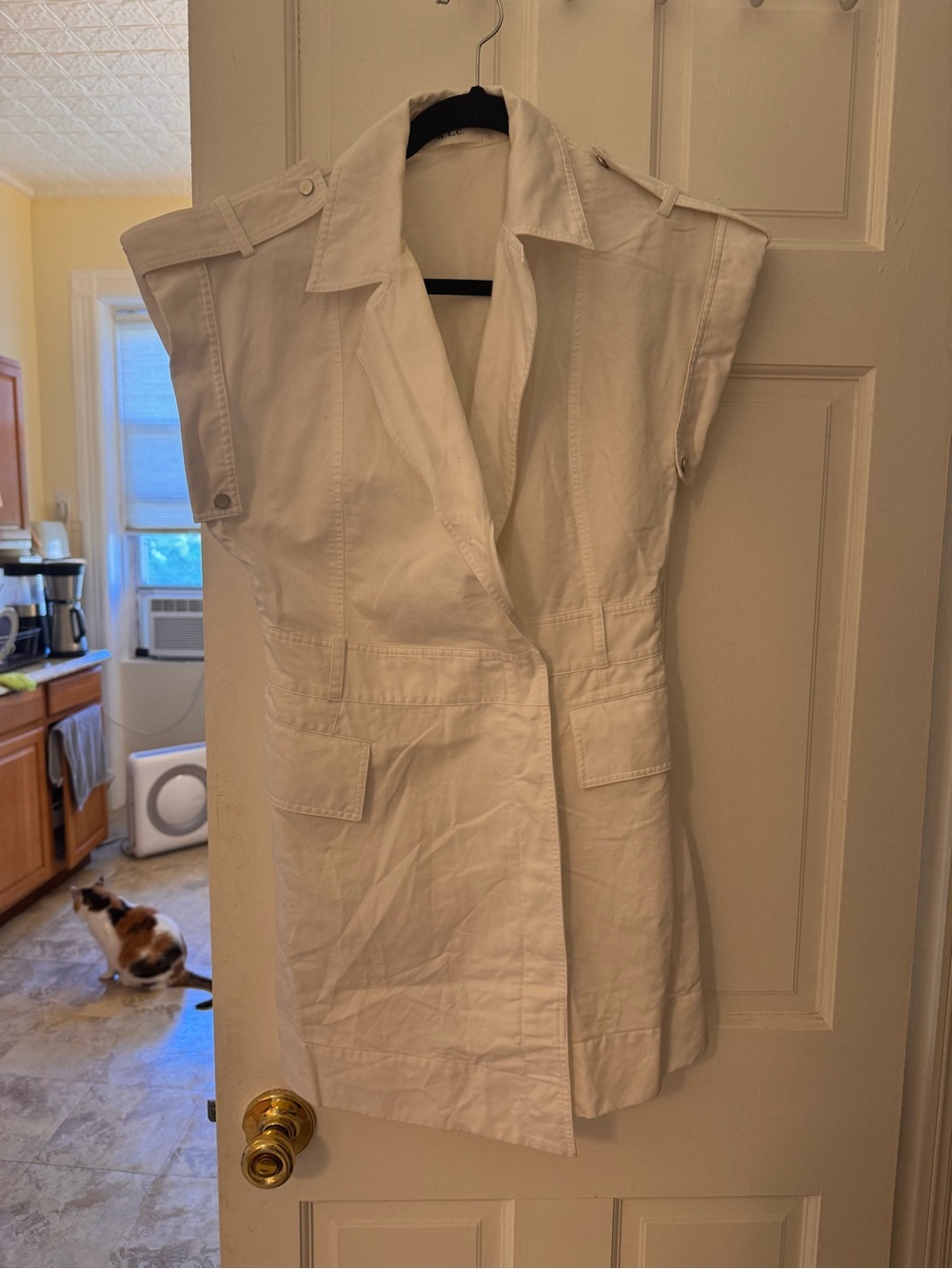 A.L.C. Ivory Shirt Dress